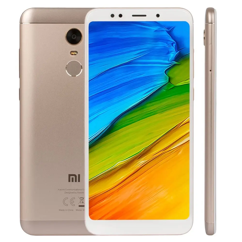 Factory wholesale 3GB+32GB Fingerprint 5.99 inch 4000 mAh Dual SIM Global Android 4G Xiaomi Redmi 5 Plus Used mobile phones