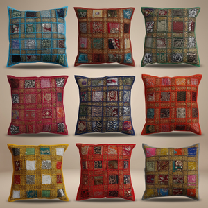 Manufacturer Cotton Hand Embroidered Cushion Pillow Covers - Product Image 4