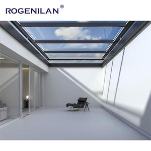 Aluminium Profiel Smart Led Solar Ventilating Dakraam Grote Elektrische Open Gemotoriseerde Glazen Schuifdak Dakraam - Product Image 2