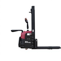 Gerbeur électrique compact sur pied avec protection anti-basculement et faible entretien pour atelier, logistique et stockage en commerce de détail