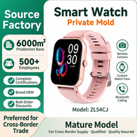 Montre connectée à écran carré, appels, caméra à distance, surveillance de la santé, assistant vocal, suivi de la forme physique