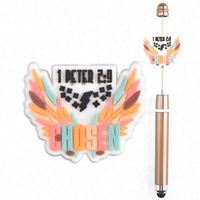 Manik-manik PVC Merek Pen Topper dalam Jumlah Besar, Barang Siap Kirim, Manik-manik Kartun untuk Pembuatan Pena, Manik-manik Hari Peringatan untuk Pembuatan Perhiasan