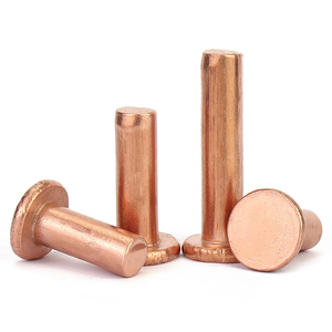Juego de remaches de cobre macizo de cabeza plana GB109 M1.5-M8, sujetador de cobre de alta calidad para muebles y dispositivos digitales - Product Image 1