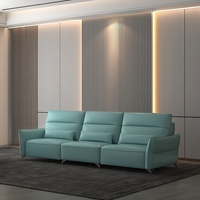 Chaise longue électrique multifonctionnelle de luxe en cuir de vachette véritable de style italien chaise couche supérieure canapé salon