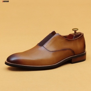Zapatos de Vestir Italianos de Primera Calidad para Hombre, Impermeables, para Oficina y Carrera Profesional, de Cuero Genuino, con Hebilla, Punta Cerrada, en Negro y Marrón - Product Image 2