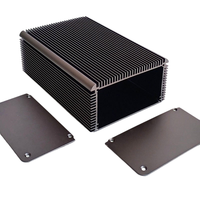 Boîtier de contrôle de batterie en alliage d'aluminium 6063 100x55 Boîtier d'alimentation anodisé IP54 pour boîtiers d'instruments électroniques Lumière