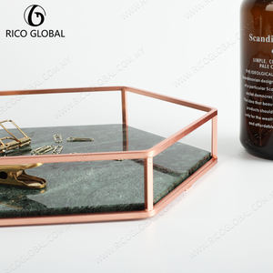 2025 Solutions de stockage à domicile plateaux rectangulaires décoratifs en marbre plateau de service minimaliste en pierre naturelle pour les mariages fruits - Product Image 3