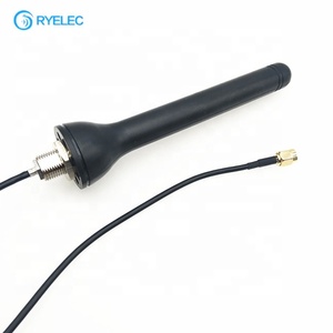 Antenne antidéflagrante 433 MHz à montage sur vis pour système de contrôle industriel 135 mm avec connecteur SMA mâle noir, blanc RY-MB-31470 1m RG174 CN;JIA - Product Image 1