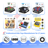 Jeu de société éducatif interactif électronique Tic-tac-toe créatif pour enfants, jeu de raisonnement logique en plastique Chengji