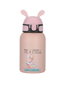 Custom <b>Hot</b> Selling Silicone Lid Kids Vacuum Rabbit Lid Eco-friendly 3d Printing 350ml Children Hydration <b>Flask</b> Travel - Product Image 1