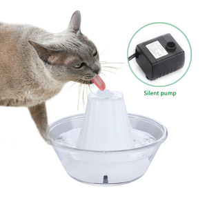 Dispensador automático de agua para mascotas, bomba silenciosa para gatos y perros, 5,2x12,2x11cm, blanco, rosa, azul - Product Image 1
