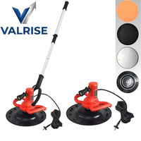 Machine à polir les murs 220V/110V, neuve, avec lampe LED, outil de plâtrage de ciment, perche télescopique, en stock