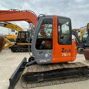 Excavadora de cadenas Hitachi ZX75US usada de Japón, maquinaria de construcción de segunda mano de alta calidad en venta - Product Image 4