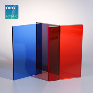OLEG fabbrica <span class=keywords><strong>Plexi</strong></span> <span class=keywords><strong>vetro</strong></span> fumo grigio solido colore puro superficie lucida 3mm 6mm resina foglio acrilico - Product Image 3