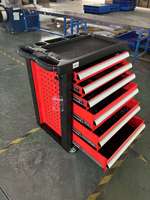 Chariot d'atelier mobile robuste à 6, 7 ou 8 tiroirs en métal, avec 201 outils, personnalisable OEM JMST JS-326-6