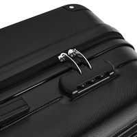 Valise personnalisée ABS + PC Ensembles bagages 20/24/28 pouces 3 pièces étui rigide sacs de voyage avec 4 roues pivotantes