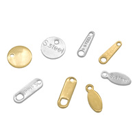 Embouts de chaîne en acier inoxydable, extensions de chaîne, petites breloques, pièces de finition pour la fabrication de bijoux, accessoires DIY