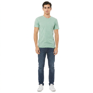 Camisetas Personalizadas para Hombre al por Mayor, Impresión Delantera y Trasera, Camisetas Casuales de Gimnasio, 100% Algodón Suave y Transpirable para Hombre - Product Image 1