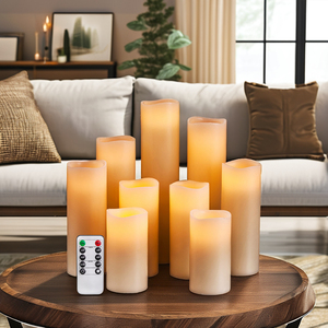 Bougies LED électroniques sans flamme à télécommande transfrontalière, <span class=keywords><strong>lampe</strong></span> à <span class=keywords><strong>bougie</strong></span> en paraffine pour accessoires d'ambiance d'anniversaire et de mariage - Product Image 5