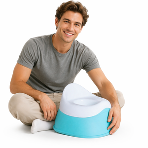 Asiento de entrenamiento para ir al baño para niños pequeños, portátil, <span class=keywords><strong>Dreambaby</strong></span> EZY-Potty, inodoro de plástico con taza desmontable y protector antisalpicaduras eficaz - Product Image 3