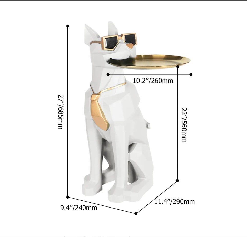 Modern white side table with tray shelves cute grayhound end table