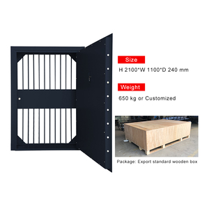 Charnière gauche personnalisée Inswing portes anti-effraction ignifugées en <span class=keywords><strong>acier</strong></span> inoxydable coffre-fort en métal porte de coffre-fort de banque avec cercle - Product Image 3