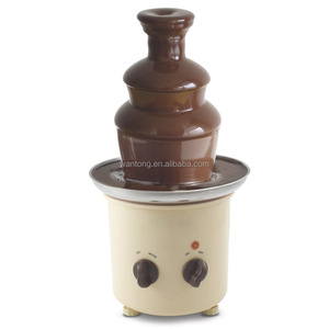 Ensemble en cascade de fontaine à <span class=keywords><strong>fondue</strong></span> au chocolat professionnelle commerciale à 3 niveaux avec <span class=keywords><strong>tour</strong></span> en acier inoxydable - Product Image 2
