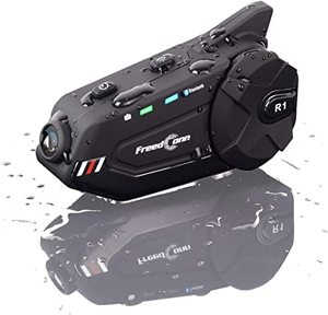 Intercomunicador impermeable con Bluetooth para motocicleta, casco con grabadora de vídeo HD - Product Image 4