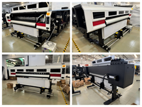 Imprimante UV 1,8 m à 4 têtes XP600 I3200-U1 avec carte Hoson et double rail de guidage pour impression de bannières et signalétique en rouleau