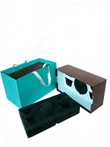 Boîtes rigides en carton gris recyclable <span class=keywords><strong>de</strong></span> haute qualité sur mesure avec des plateaux intérieurs en mousse EPE et impression quadrichromie pour services à thé - Product Image 3