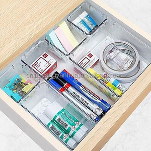 Set di 25 Organizzatori Trasparenti in Plastica per Cassetti, Contenitori Divisori per Cosmetici, Gioielli e Ufficio - Product Image 6