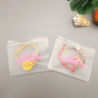 Petits sacs zip-lock en PVC personnalisés emballage de bijoux sac à fermeture éclair transparent mini boucle d'oreille 4X4CM 6*6cm taille pochette sac en plastique givré