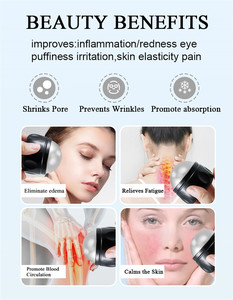 Rouleau de massage froid/chaud en acier inoxydable Cryosphere, globes de glace rafraîchissants pour le visage et le corps, idéal pour les yeux, le visage et le corps. - Product Image 3