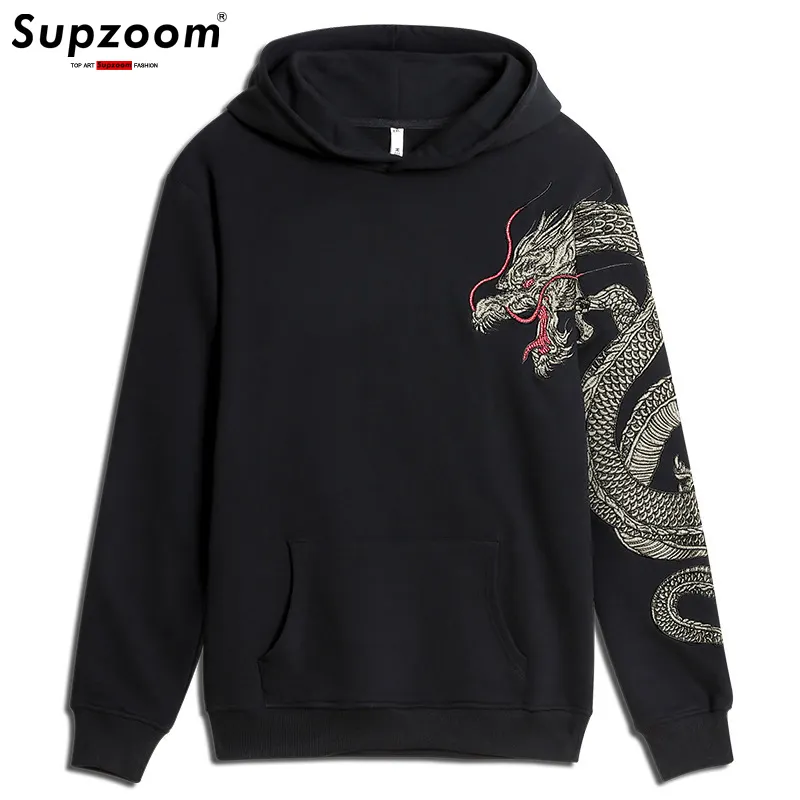 2020 New Arrival Full Sweatshirt Dragon Embroidery Coat National Giant Popular Hoodie Yes Hooded Casual Animal Cotton Hoodies