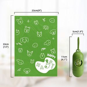 Sacs à déjections pour animaux de compagnie 2026, durables, parfumés à la lavande, en PE épaissi, pour chiens et chats, style dessin animé portable, 23x33cm - Product Image 4