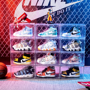 <span class=keywords><strong>Lener</strong></span> Große Faltbare Verstärkte Transparente Kunststoff-Acryl Schuhbox im Amerikanischen Stil mit Magnetischem Klappdeckel Staubdichte Sneaker-Aufbewahrung - Product Image 4