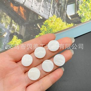 Beimei eau douce naturelle, perles rondes en vrac, patch blanc à fond plat, bijoux de bricolage, boucles d'oreilles et accessoires - Product Image 3