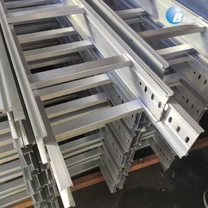 Aluminum Steel Ladder Type Cable Trays Cable Ladder Riser Size
