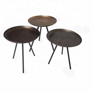 Iron Brass Tray Side <b>Table</b> Hand Made Best Craftsmanship India Bronze Brass Antique Manufacturer Factory India - Product Image 3