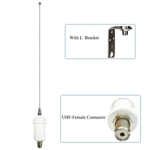 Antenne marine en acier inoxydable MRS136 VHF156-163MHz 1,1m (44 pieds) pour radio marine avec connecteur SO239 - Product Image 1