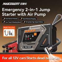 Battery Booster Pack Start 3000A 2300mAh Lithium Iron Phosphate 12V Discharge Portable 150PSI Tire Inflators Jump Starter Air