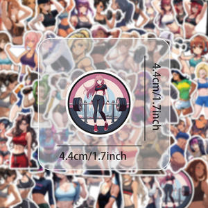 54 Pezzi/Foglio Adesivi Fitness per Adulti, Logo Personalizzato, Adesivi Sportivi Impermeabili in Vinile per <span class=keywords><strong>Palestra</strong></span>, Stampa per Diari e Scrapbook - Product Image 2