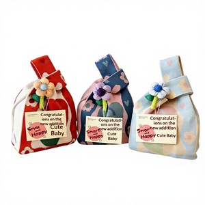 <span class=keywords><strong>Bolsa</strong></span> de Mano Plegable de Poliéster Tejido con Diseño de Dibujos Animados para el Día del Niño, 1 de Junio, Pequeña y Cuadrada, para Viajes de Ocio - Product Image 1