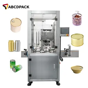 Aggraffatrice automatica per lattine su misura di fabbrica professionale che chiude la macchina per aggraffatura di sigillatura di riempimento di lattine di alluminio per animali domestici in pasta di tonno