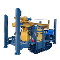 Machine de forage de puits d'eau pneumatique DTH montée sur chenilles de type compact