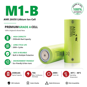 แบตเตอรี่ลิเธียมไอออน VICTPOWER กำลังสูง 3.3V 2500mAh 70A แบบปล่อยประจุ Lifepo4 รุ่นทรงกระบอก A123 26650 ANR26650 A123 26650 - Product Image 2