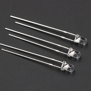 1000 unités par paquet 3mm tête ronde transparente <span class=keywords><strong>flash</strong></span> unique rouge jaune bleu vert blanc prise directe LED - Product Image 3