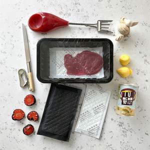 แผ่นซับน้ำซุปเปอร์มอยส์เจอร์ ดูดซับน้ำได้ดี เป็นมิตรกับสิ่งแวดล้อม ใช้แล้วทิ้ง สำหรับซับน้ำออกจากผลไม้ อาหารทะเล และเนื้อสัตว์ สำหรับใช้ในครัวเรือน - Product Image 1