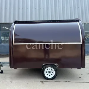 Chariot de nourriture mobile de petite taille certifié CE, chariot de nourriture de rue personnalisé pour les hot-dogs, les chips, les chocolats et les beignets - Product Image 2