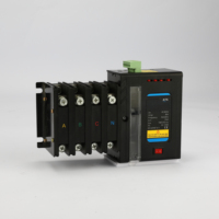 Commutateur de transfert automatique (ATS) industriel 125A 4P 400V à double alimentation avec interverrouillage mécanique pour applications médicales, incendie et urgence (IEC)